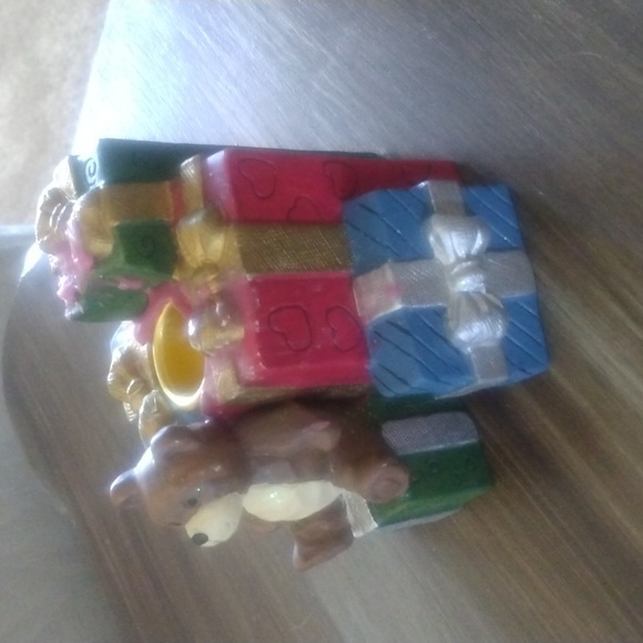 Bear Candle Holder With Santa Candle, Christmas Decor - Picture 3 of 10